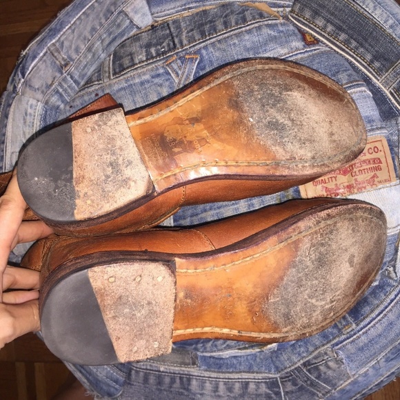 rag and bone brown leather ankle boots SZ 38 / US - Picture 7 of 7